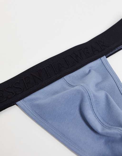 ASOS DESIGN - Sospensorio essenziale con fascia in vita nera a contrasto in rilievo , 4 di 4