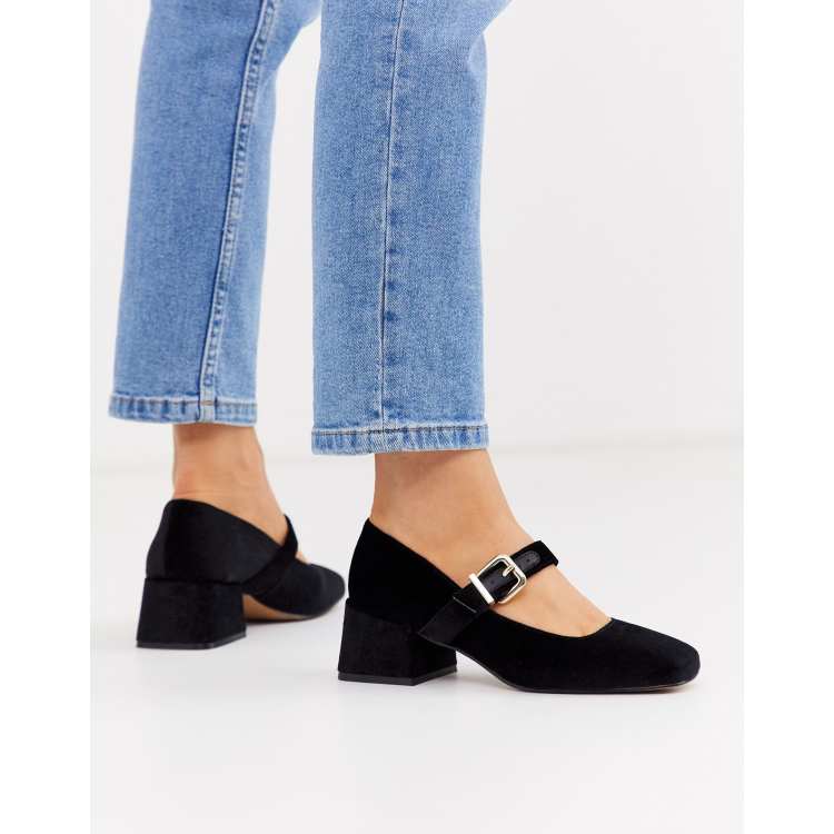 Black velvet on sale mary jane heels