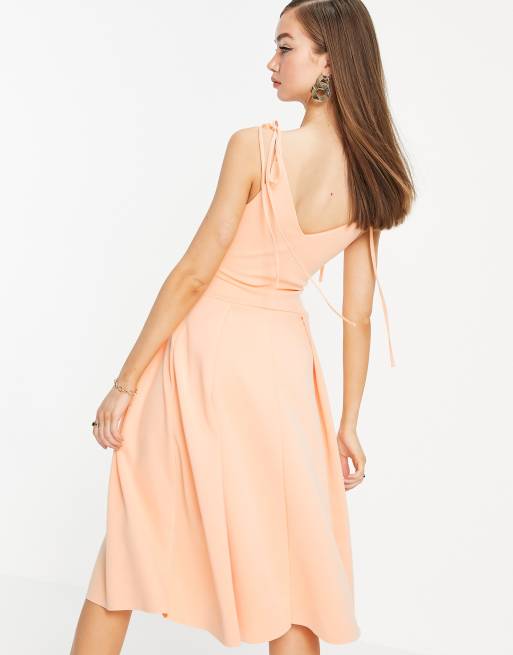 Apricot pink clearance dress