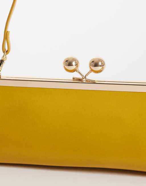 ASOS DESIGN spalle strutturate in giallo senape, 3 di 4