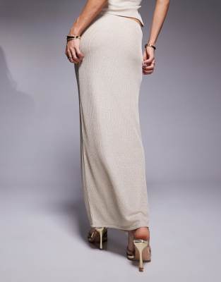 ASOS DESIGN SPARKLY SHEER COLUMN MAXI SKIRT 