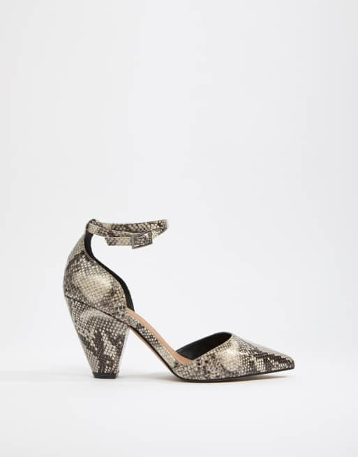 Asos snake print outlet heels