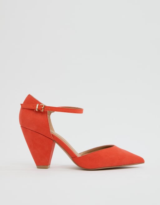 Asos design speakeasy hot sale pointed mid heels