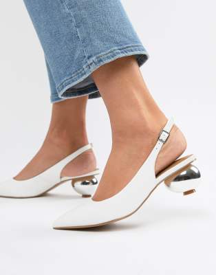 slingbacks slipping off heel