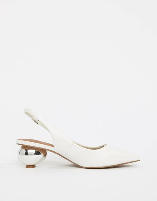 ASOS DESIGN Sphere slingback ball heels ASOS