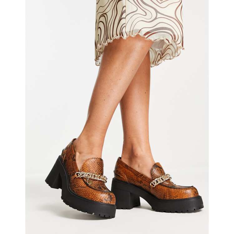 asos tan loafers