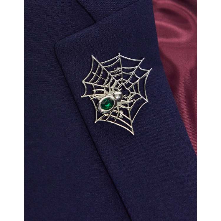 Spider hot sale web brooch