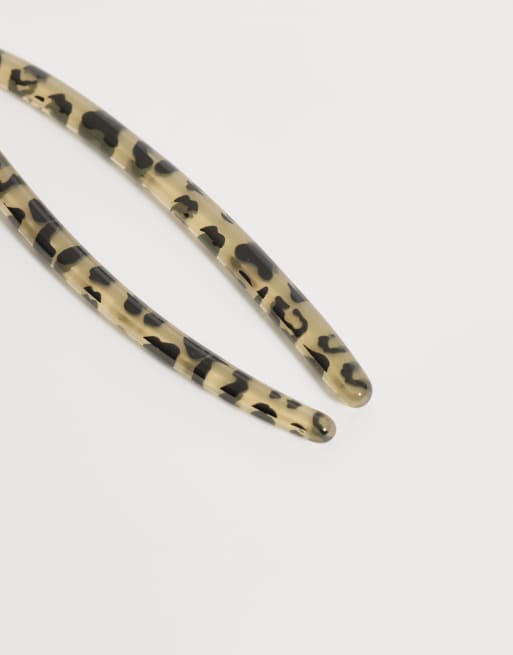 ASOS DESIGN – Spinka do włosów z tworzywa we wzór dalmatyńczyka, 3 z 3