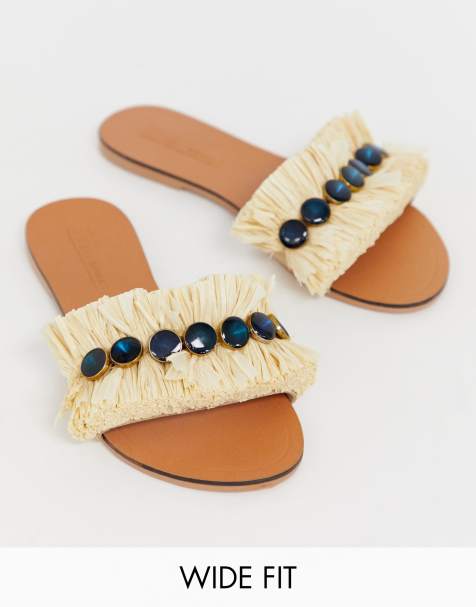 ASOS DESIGN - Spirit - Mules ornées pointure large