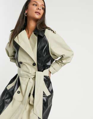 silver trench coats