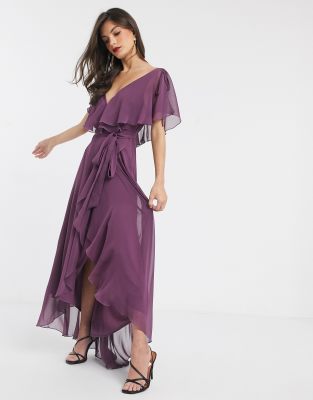 asos plum dress