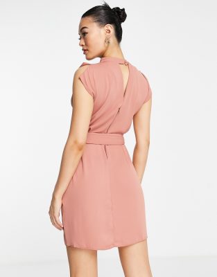 asos pink mini dress