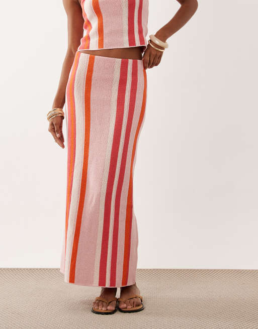ASOS DESIGN – Spódnica maxi z dzianiny w paski, 2 z 5