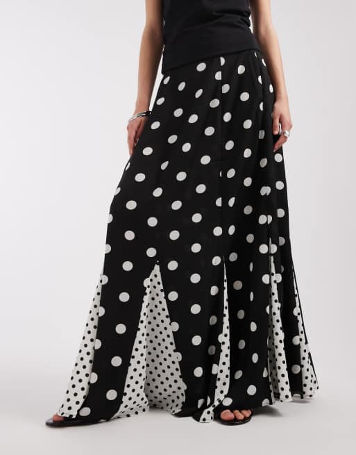 ASOS DESIGN – Spódnica maxi z godetami w mieszany wzór, 2 z 5