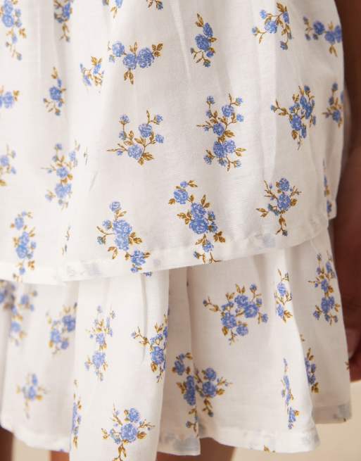 ASOS DESIGN – Spódnica z falbanką w kwiatowy wzór, 5 z 5
