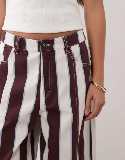 ASOS DESIGN – Spodnie barrel w paski, 3 z 5