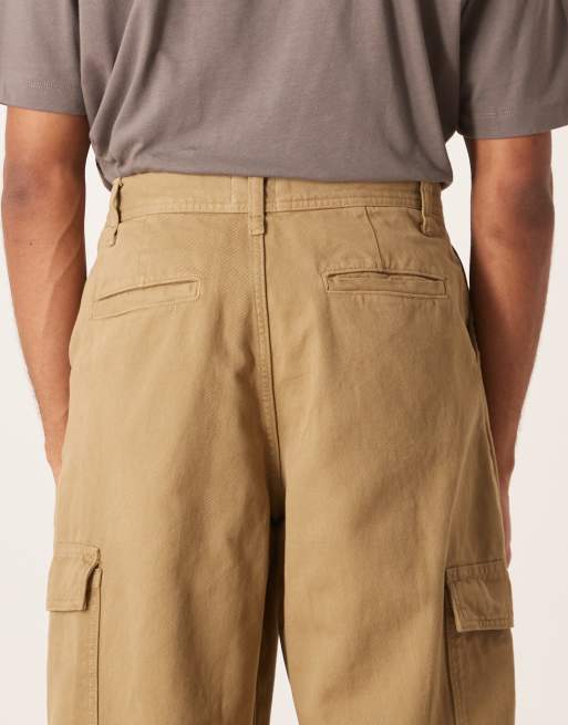 ASOS DESIGN – Spodnie bojówki o prostym kroju w kolorze khaki, 4 z 5