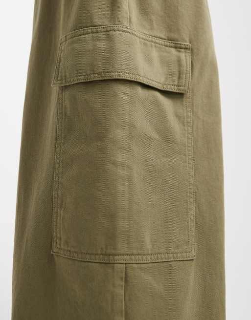 ASOS DESIGN – Spodnie bojówki w kolorze khaki z efektem sprania, 3 z 5
