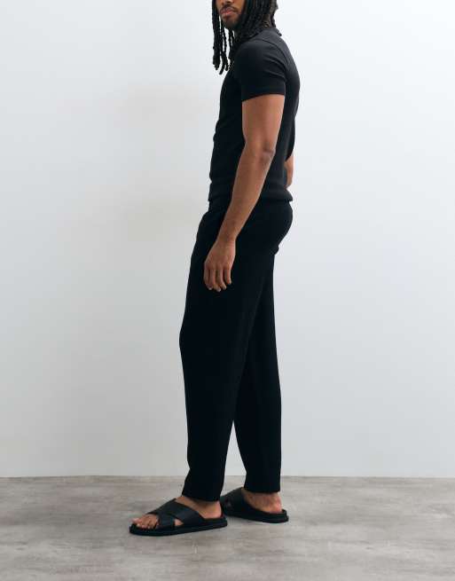 ASOS DESIGN spodnie carrot fit w czerni, 2 z 5
