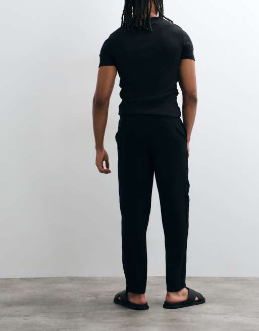 ASOS DESIGN spodnie carrot fit w czerni, 3 z 5