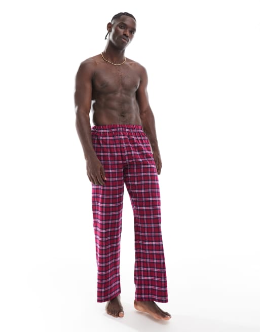 ASOS DESIGN – Spodnie dresowe w czerwoną kratę, 2 z 4