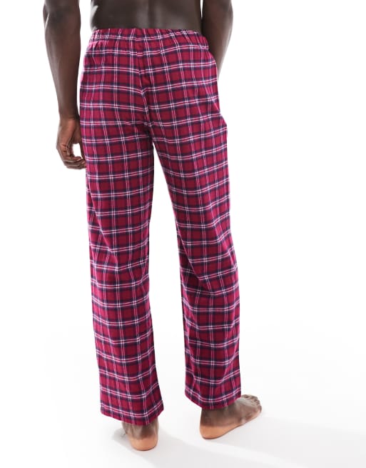 ASOS DESIGN – Spodnie dresowe w czerwoną kratę, 4 z 4