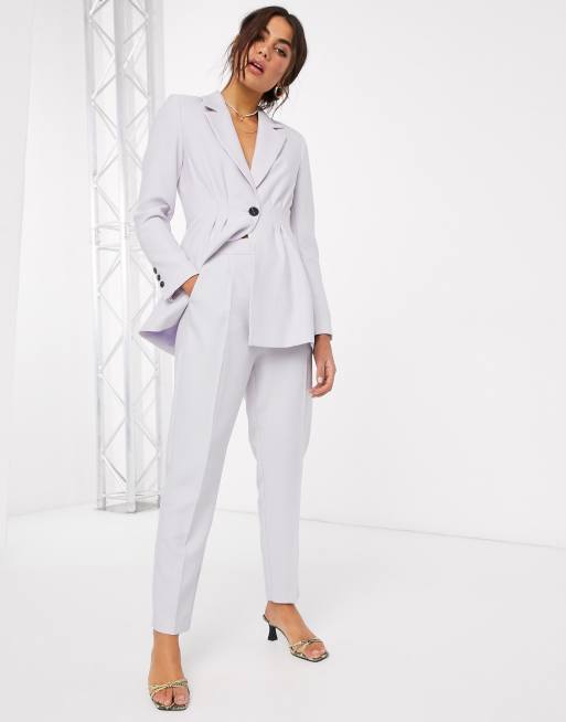 ASOS DESIGN – Spodnie garniturowe ze zwężanymi nogawkami