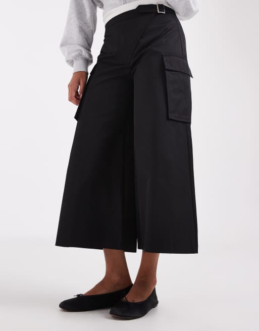 ASOS DESIGN spodnie utility z szerokimi nogawkami, 2 z 5