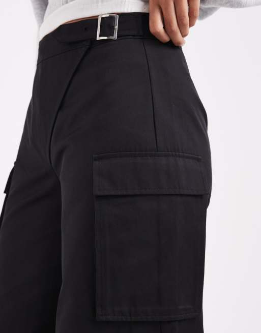 ASOS DESIGN spodnie utility z szerokimi nogawkami, 3 z 5