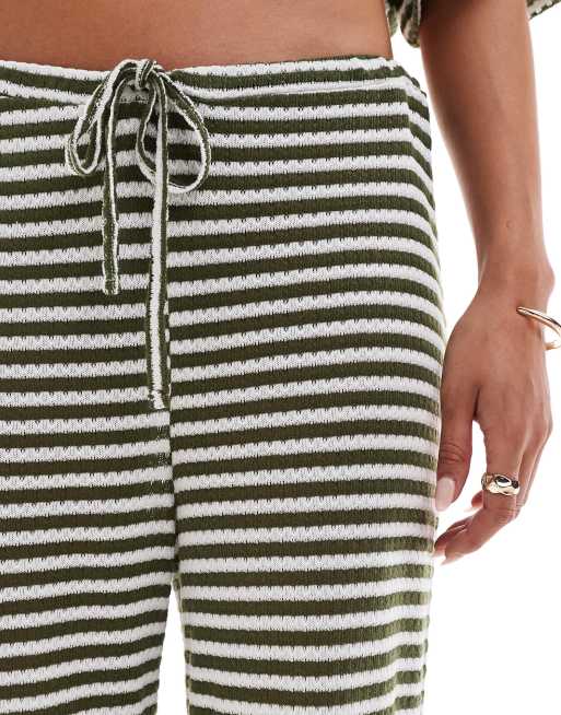 ASOS DESIGN – Spodnie w paski z szerokimi nogawkami, część zestawu, 4 z 5