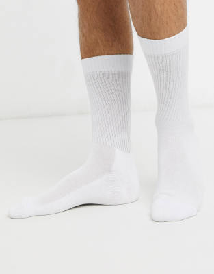 plain white sports socks