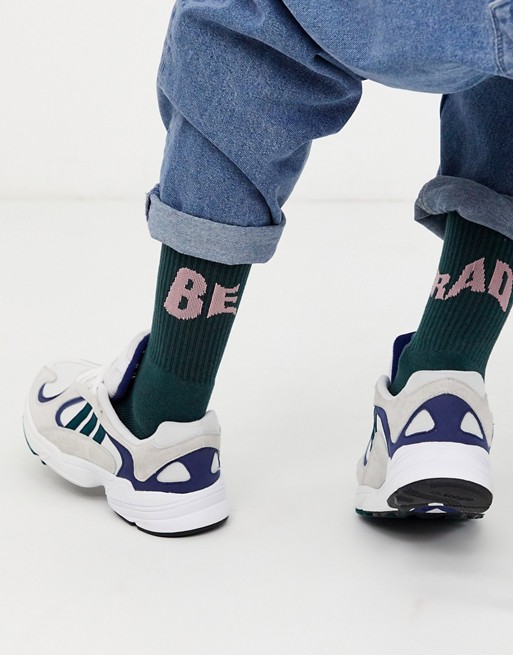 ASOS DESIGN sport sock with be rad design