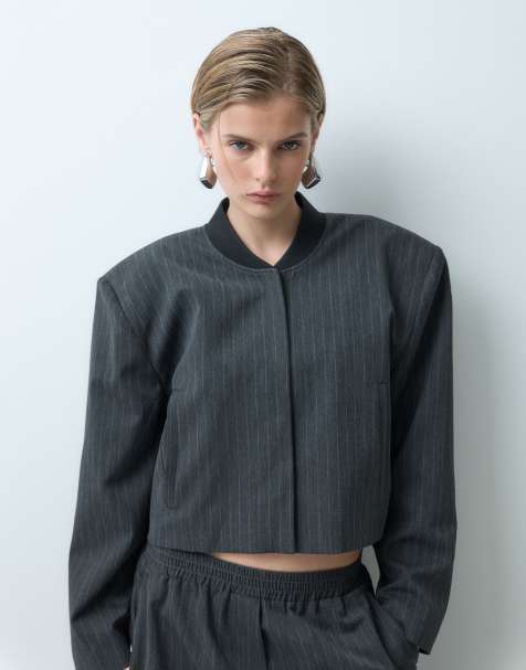 ASOS DESIGN sportief getailleerd kort bomberjack - view 1