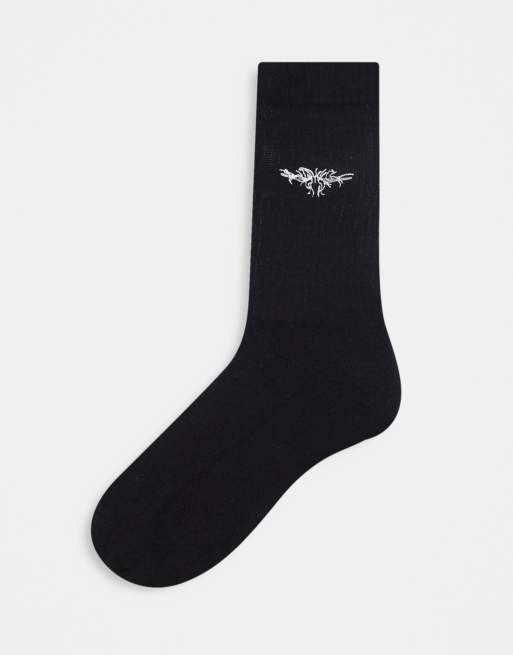 ASOS DESIGN sports socks with tattoo print ASOS