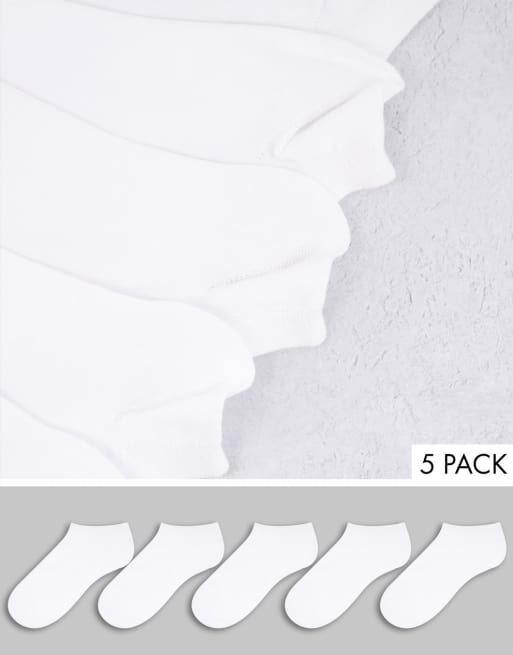 ASOS DESIGN – Sportsocken in Weiß, SPECIAL OFFER: 5er-Pack