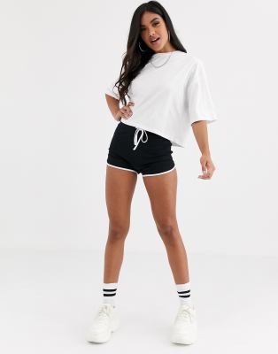 asos black shorts