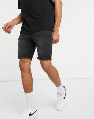 mens denim shorts asos