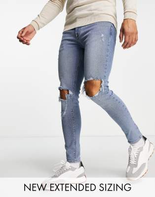 Men's Light Wash Jeans | Distressed \u0026 Light Blue Jeans | ASOS