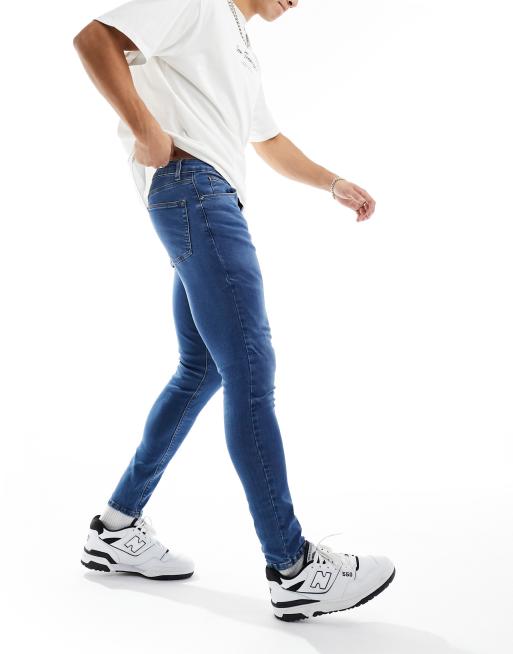 Sons Spray On Grey Jeans Jack Jones Men's Liam Original 004 Skinny