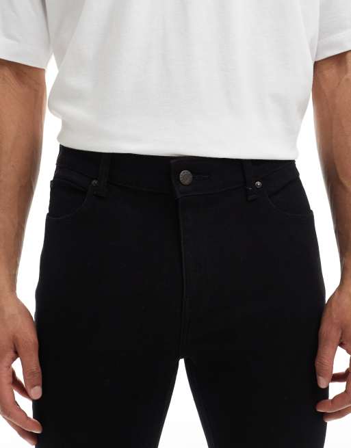 ASOS DESIGN spray on jeans with powerstretch in black