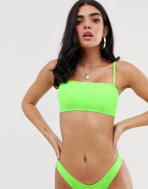 Asos clearance neon swimsuit