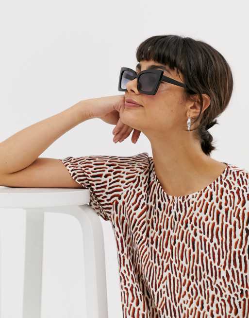 Asos cat eye sunglasses with best sale square frame