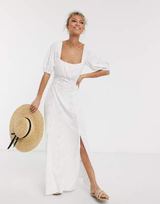 white maxi dress asos