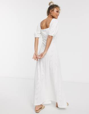 asos broderie maxi dress