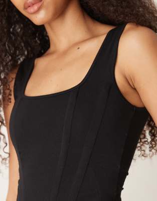 Asos Design Square Neck Corset Top
