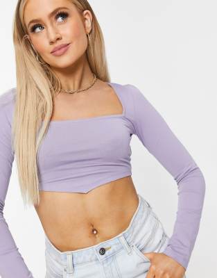 asos lilac top