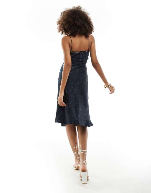 Asos square neck midi dress hotsell