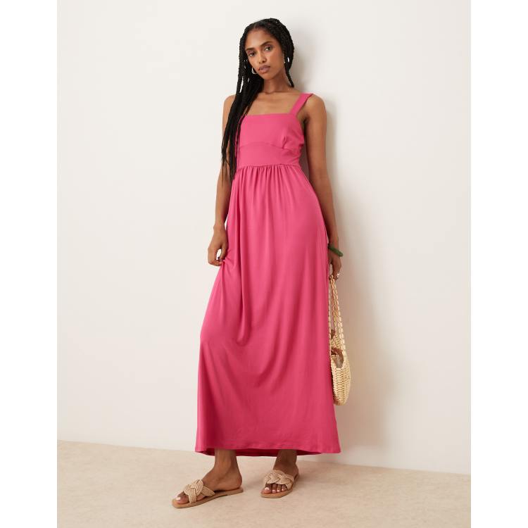 asos pink collar dress ASOS Design - Denim Boxy Shirt Dress - Women - Cotton - 12 US