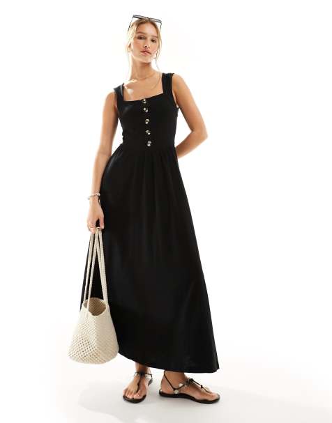 Shirt Collar A-Line Elegant Midi Dress - Fashion - Womens