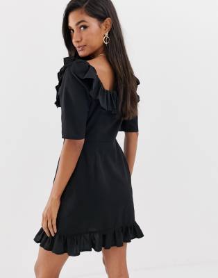 asos square neck dress